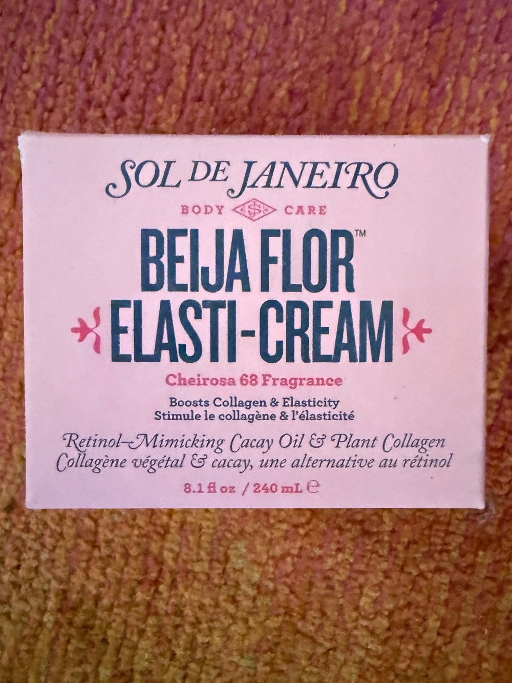 Sol de Janeiro Pink Beija Flor Elasti-Cream Body Care Cream Brand New Box!